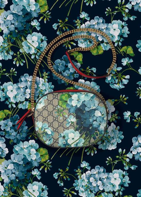 gucci blue blooms wallpaper|Gucci luxury wallpaper.